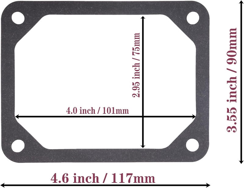 BEONEO 690971 Rocker Valve Cover Gasket Replacement for Briggs & Stratton Oil Heat Resistant 273486 698745 475-452 498745 690981 19H132 19H232 19L132 19L237 201332 201412 202337 5Pack Black - Image 3